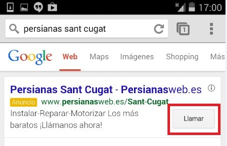 Anuncio Adwords Extencion Llamada Quito